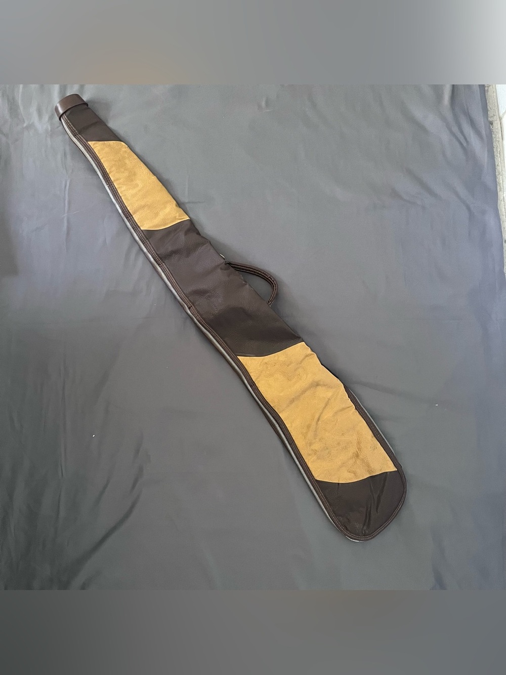 Vintage Rifle Shotgun Soft Case Faux Leather Carry Bag Equestrian Western Talon
